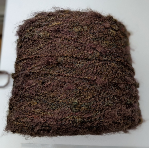 Made in France Other - Soft French Boucle Brown cone yarn, mixture of fibers, Made in France